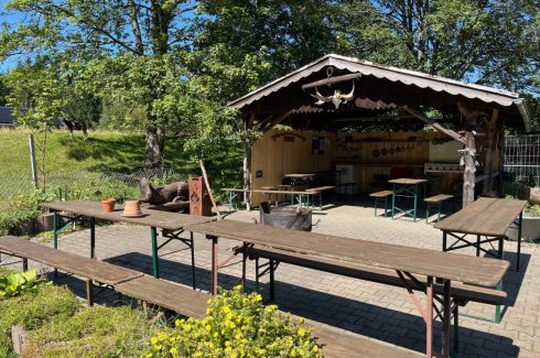 überdachter Grillplatz